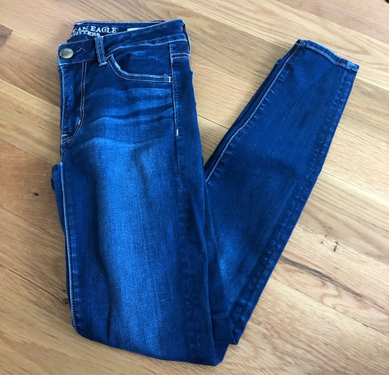 American Eagle Dark Wash Jeggings Size 2
