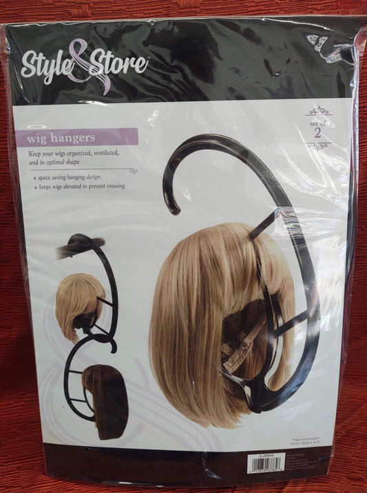 Style & Store Black Wig Hangers(2Set)