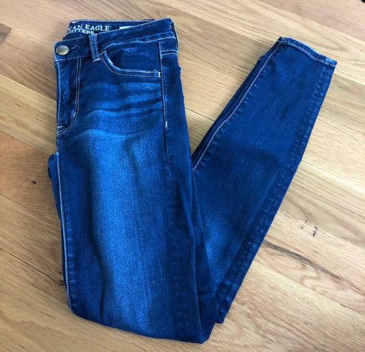 American Eagle Dark Wash Jeggings Size 2