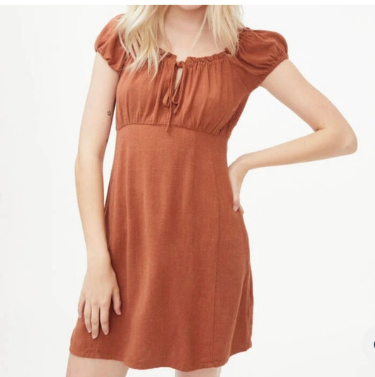 Aeropostale Keyhole Linen Dress