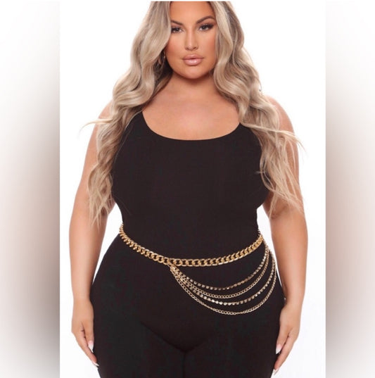 Bling Belly Chain Belt-Plus