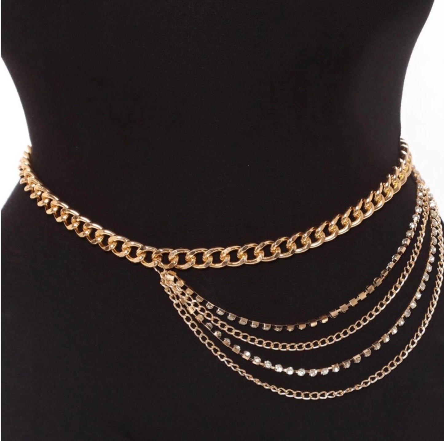 Bling Belly Chain Belt-Plus