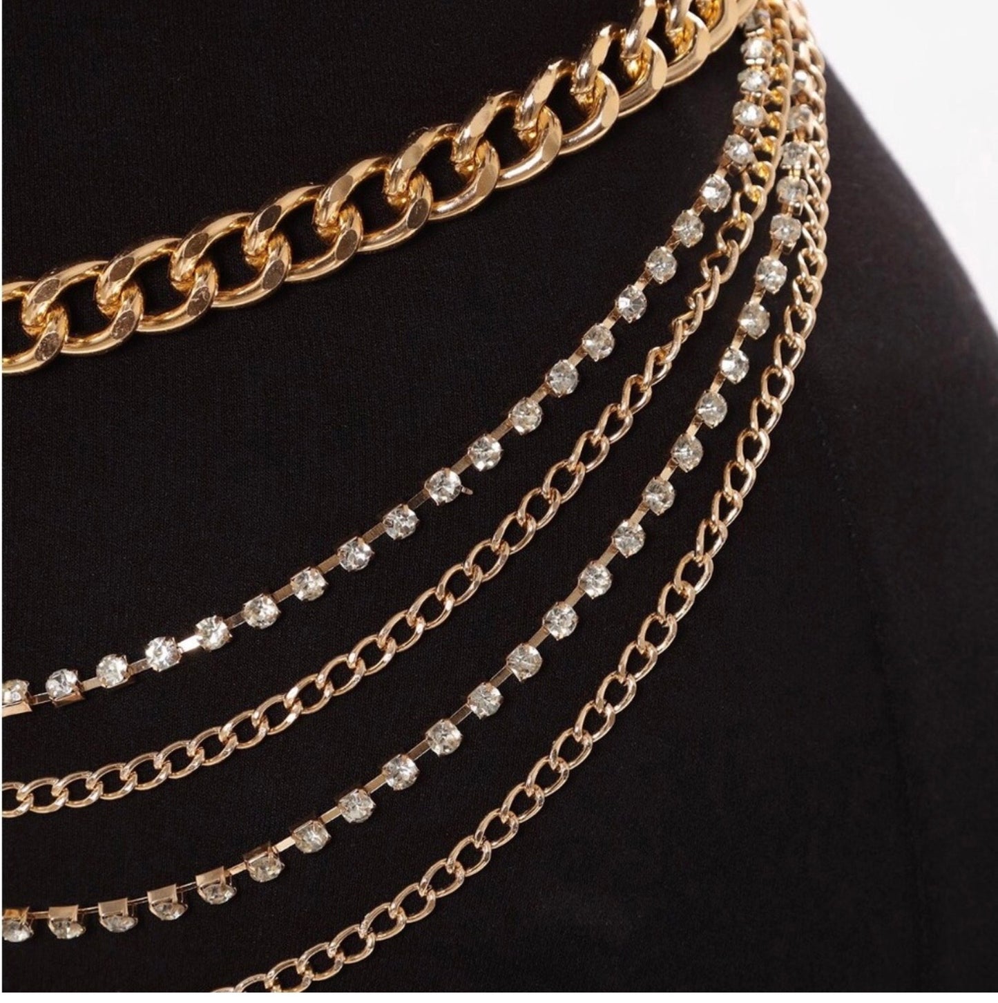 Bling Belly Chain Belt-Plus